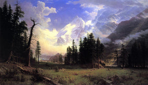  Albert Bierstadt The Morteratsch Glacier, Upper Engadine Valley, Pontresina - Art Print