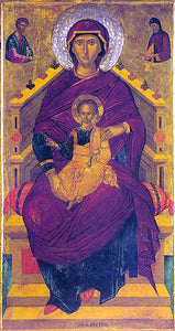  Andreas Ritzos The Mother of God Enthroned - Art Print