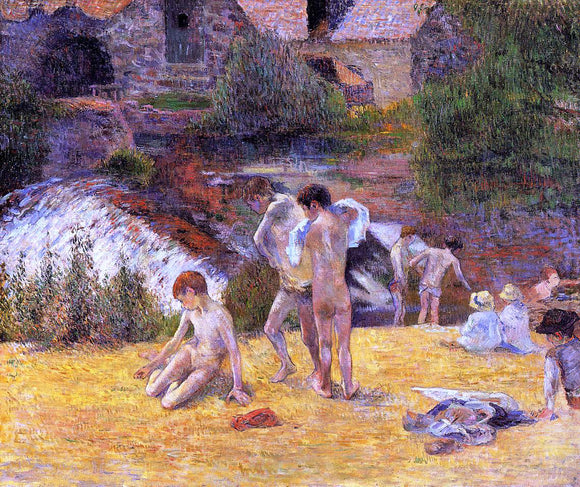  Paul Gauguin The Moulin du Bois d'Amour Bathing Place - Art Print