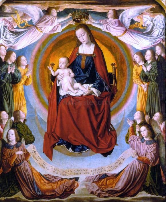  Master of Moulins The Moulins Triptych (central panel) - Art Print