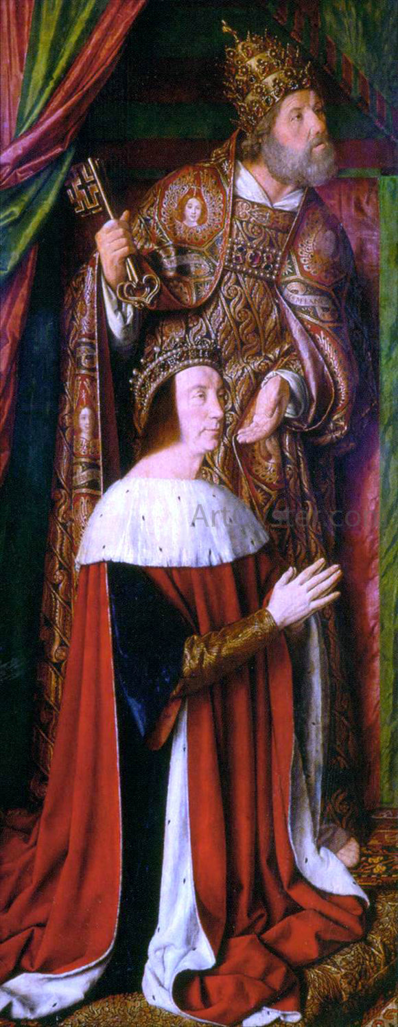  Master of Moulins The Moulins Triptych (left shutter) - Art Print