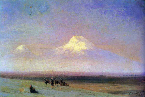  Ivan Constantinovich Aivazovsky The mountain Ararat - Art Print