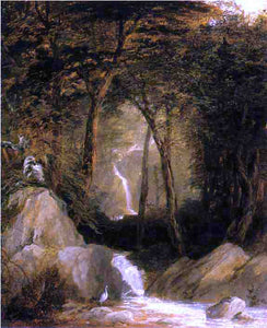  John Frederick Kensett The Mountain Stream - Art Print