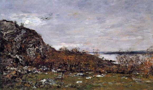  Eugene-Louis Boudin The Mouth of the Elorn in the Area of Brest - Art Print