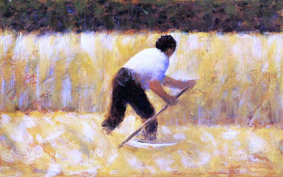  Georges Seurat The Mower - Art Print