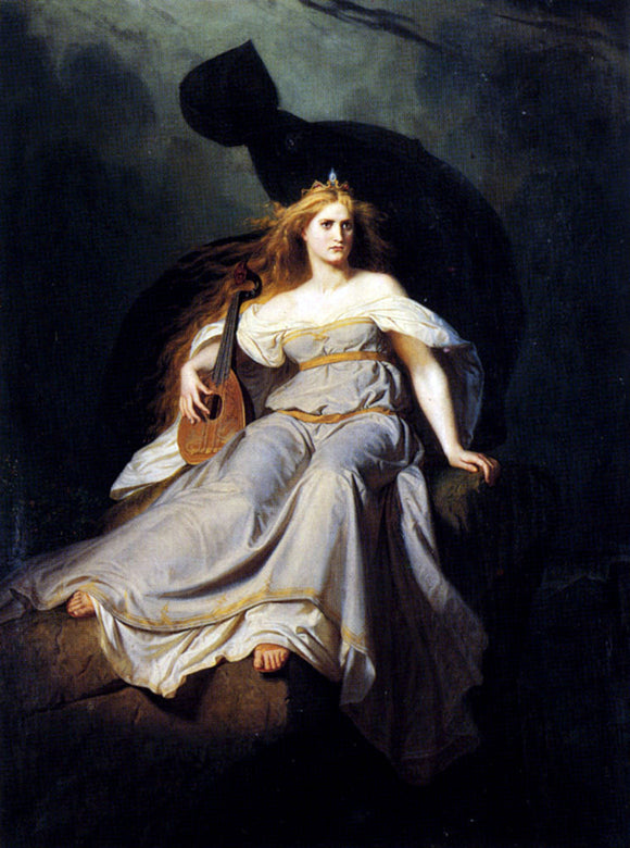  Karl Adolf Ehrhardt The Muse Of Music - Art Print