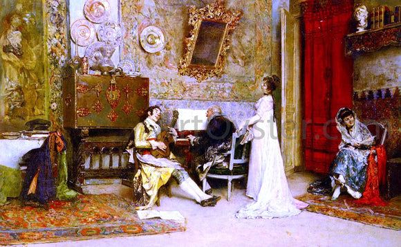  Raimundo de Madrazo Y Garreta The Music Lesson - Art Print