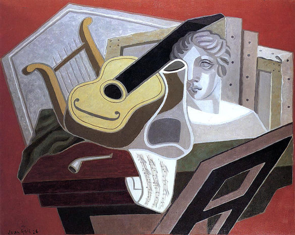  Juan Gris The Musician's Table - Art Print