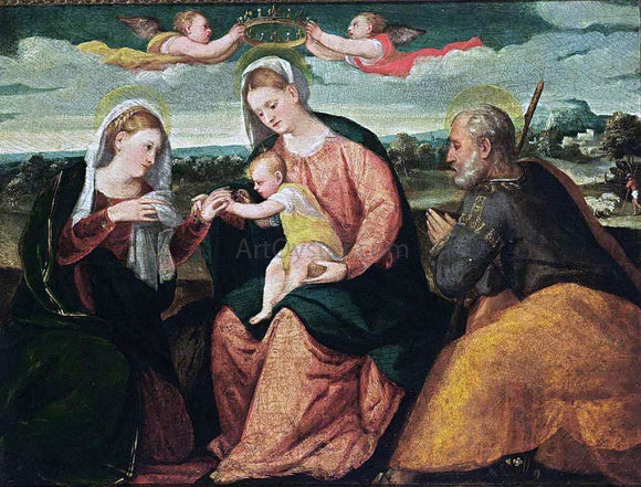  Bonifazio Veronese The Mystic Marriage of St Catherine - Art Print
