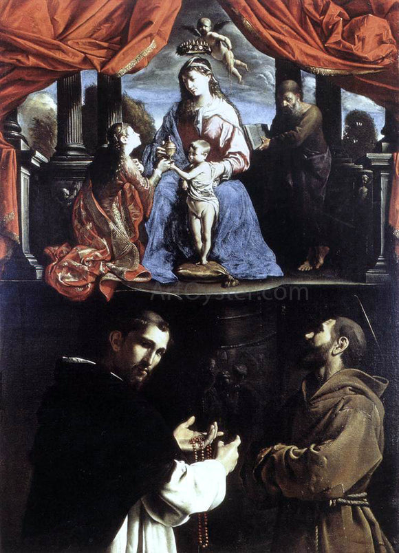  Pietro Paolini The Mystic Marriage of St Catherine of Alexandria - Art Print
