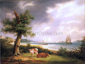  Thomas Birch The Narrows, New York Bay - Art Print
