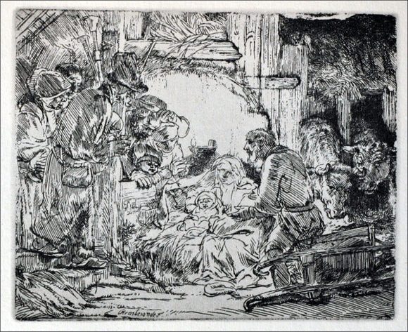  Rembrandt Van Rijn The Nativity - Art Print