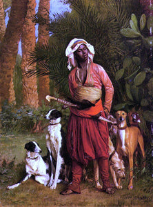  Jean-Leon Gerome The Negro Master of the Hounds - Art Print