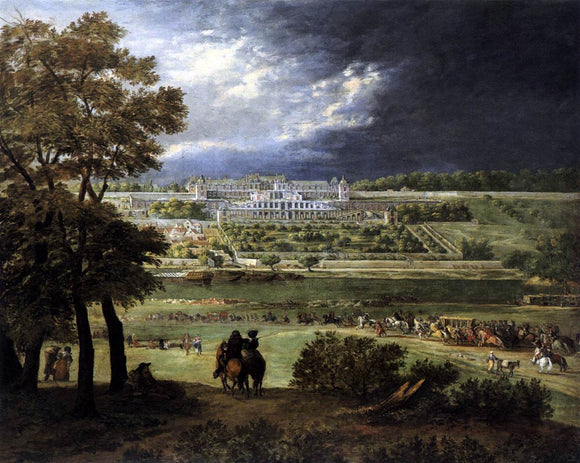  Adam Frans Van Der Meulen The New Chateau at Saint-Germain-en-Laye - Art Print