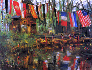  Lovis Corinth The New Pond in the Tiergarten, Berlin - Art Print