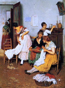  Eugene De Blaas The New Suitor - Art Print