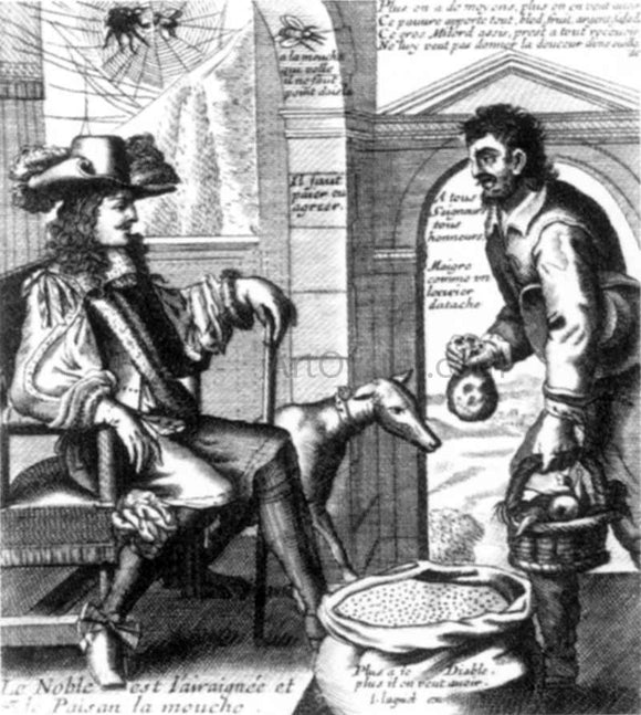  Jacques Lagniet The Nobleman is the Spider and the Peasant is the Fly - Art Print
