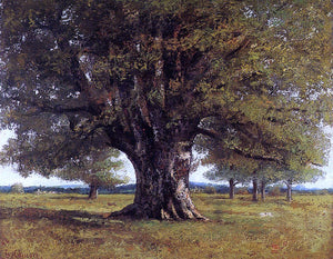  Gustave Courbet The Oak at Flagey (also known as The Oak of Vercingetoris) - Art Print