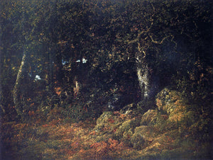  Theodore Rousseau The Oak in the Rocks - Art Print