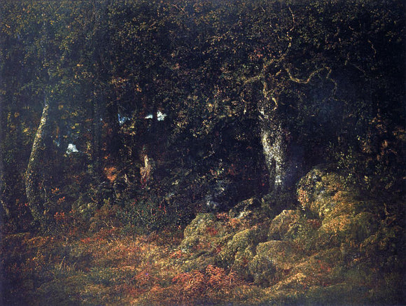  Theodore Rousseau The Oak in the Rocks - Art Print