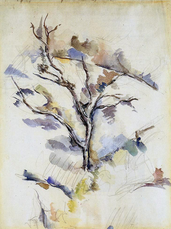  Paul Cezanne The Oak Tree - Art Print