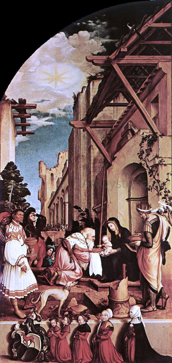  The Younger Hans Holbein The Oberried Altarpiece (left wing) - Art Print