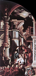  The Younger Hans Holbein The Oberried Altarpiece (right wing) - Art Print