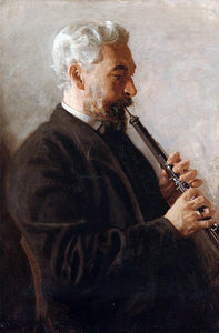  Thomas Eakins The Oboe Player (also known as Portrait of Benjamin Sharp) - Art Print