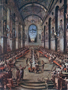  Alessandro Magnasco The Observant Friars in the Refectory - Art Print
