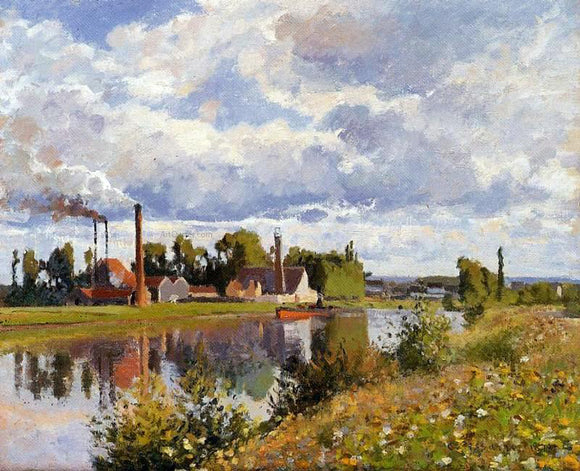  Camille Pissarro The Oise on the Outskirts of Pontoise - Art Print