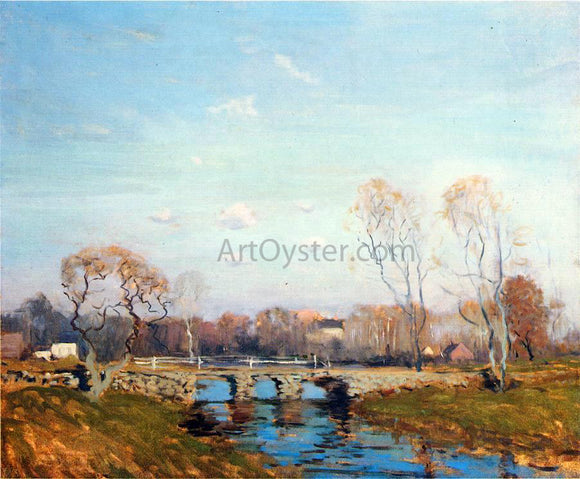  Arthur Clifton Goodwin The Old Bridge at Bridgewater, Massachusetts - Art Print