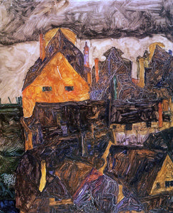  Egon Schiele The Old City I (also known as Dead City V) - Art Print