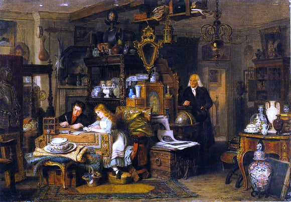  John Watkins Chapman The Old Curiosity Shop - Art Print