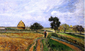  Camille Pissarro The Old Ennery Road in Pontoise - Art Print