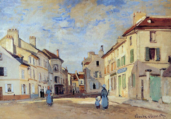  Claude Oscar Monet The Old Rue de la Chaussee, Argenteuil - Art Print
