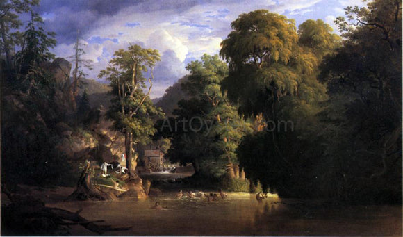  James Arthur Benade The Old Swimming Hole - Art Print