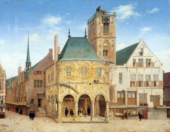  Pieter Jansz Saenredam The Old Town Hall in Amsterdam - Art Print