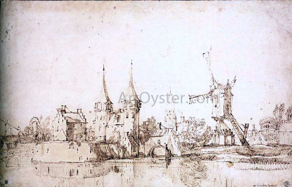  II Jan Van de Velde The Oostpoort (East Gate) at Delft - Art Print