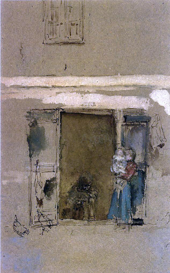  James McNeill Whistler The Open Door - Art Print