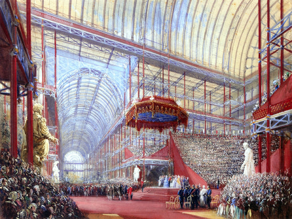 Joseph Nash The Opening of the Crystal Palace, Sydenham, by Queen Victoria on 10th June 1854 - Art Print