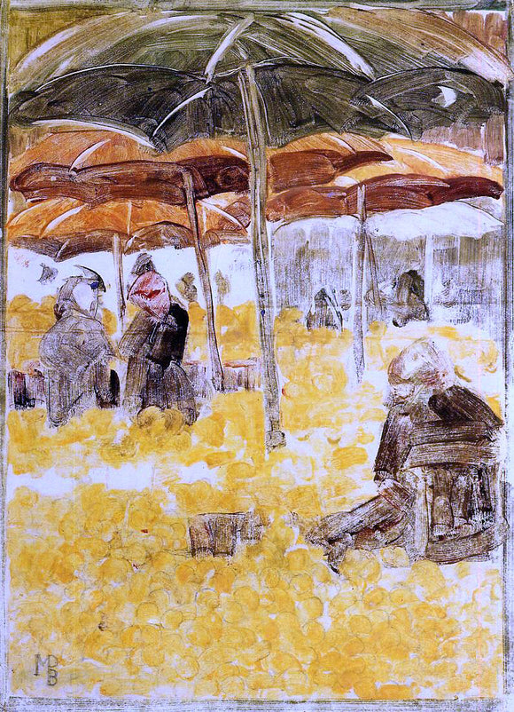  Maurice Prendergast The Orange Market - Art Print