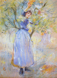  Berthe Morisot The Orange Picker - Art Print