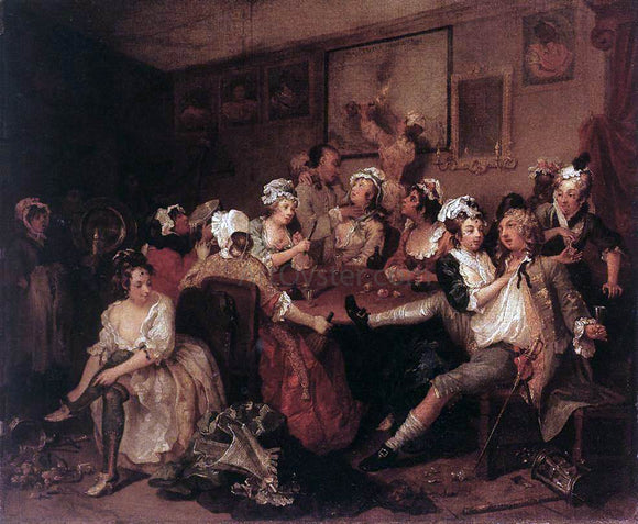  William Hogarth The Orgy - Art Print