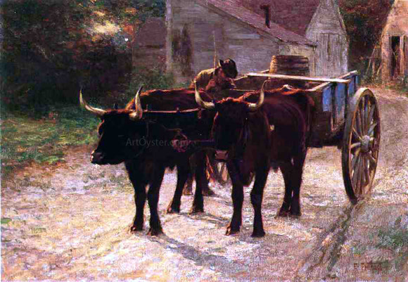  Edward Potthast The Ox Cart - Art Print