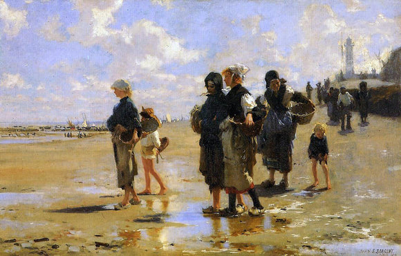  John Singer Sargent The Oyster Gatherers of Cancale - Art Print