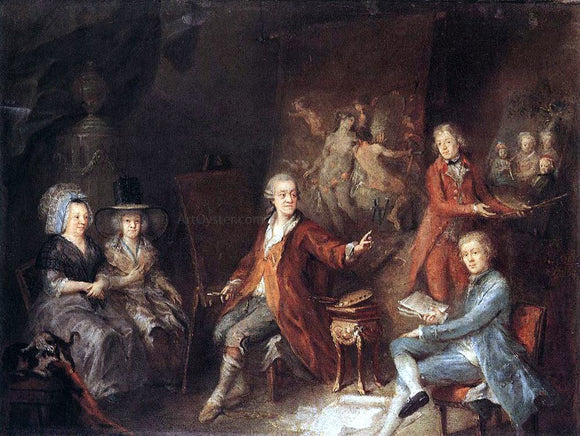  Martin Johann Schmidt The Painter and His Family - Art Print