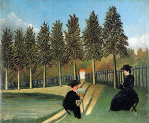  Henri Rousseau The Painter and His Wife - Art Print