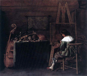  Hendrick Gerritsz Pot The Painter in his Studio - Art Print