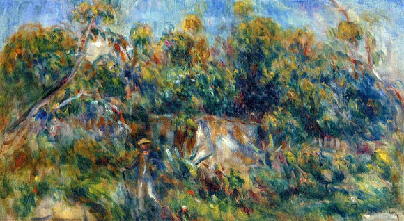  Pierre Auguste Renoir The Painter Taking a Stroll at Cagnes - Art Print