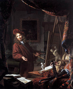  Michiel Van Musscher The Painter's Studio - Art Print